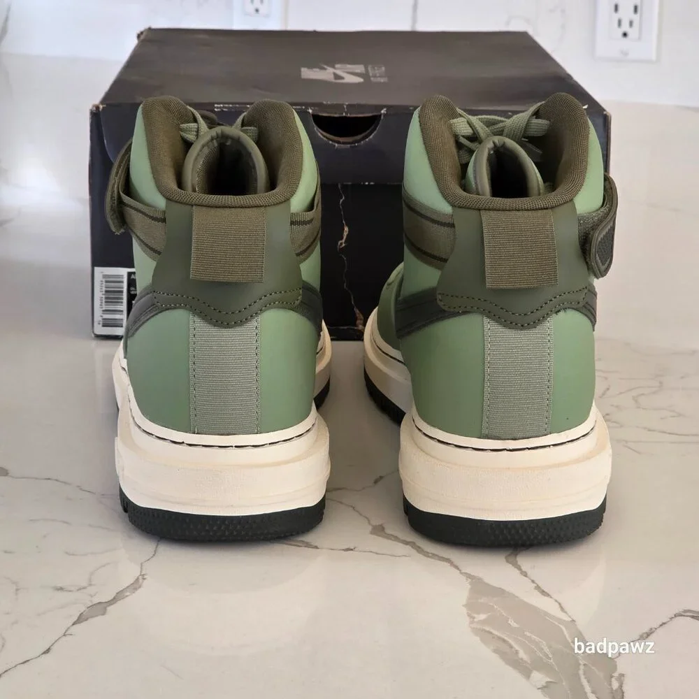 NEW - Men’s 11 🔥 Nike Air Force 1 High Boots 'Oil Green' DA0418-300 - Picture 5 of 12